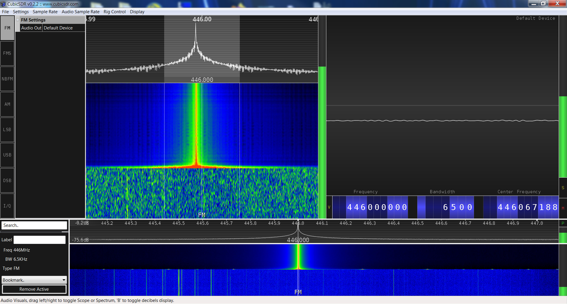 Baofeng BF-F8+ SRD spectrum analysis