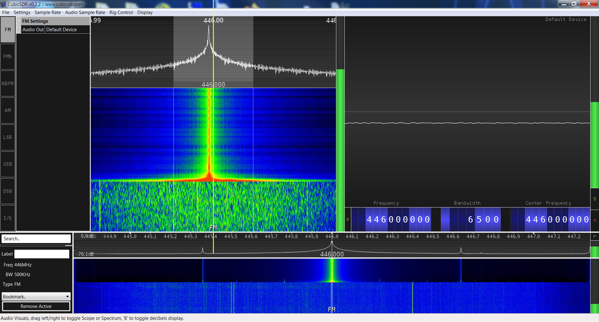 Baofeng BF-F8HP SRD spectrum analysis