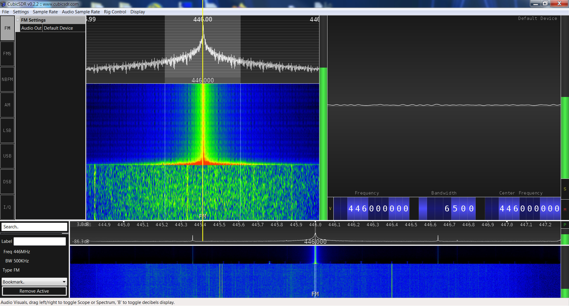 Baofeng GT-3TP SRD spectrum analysis