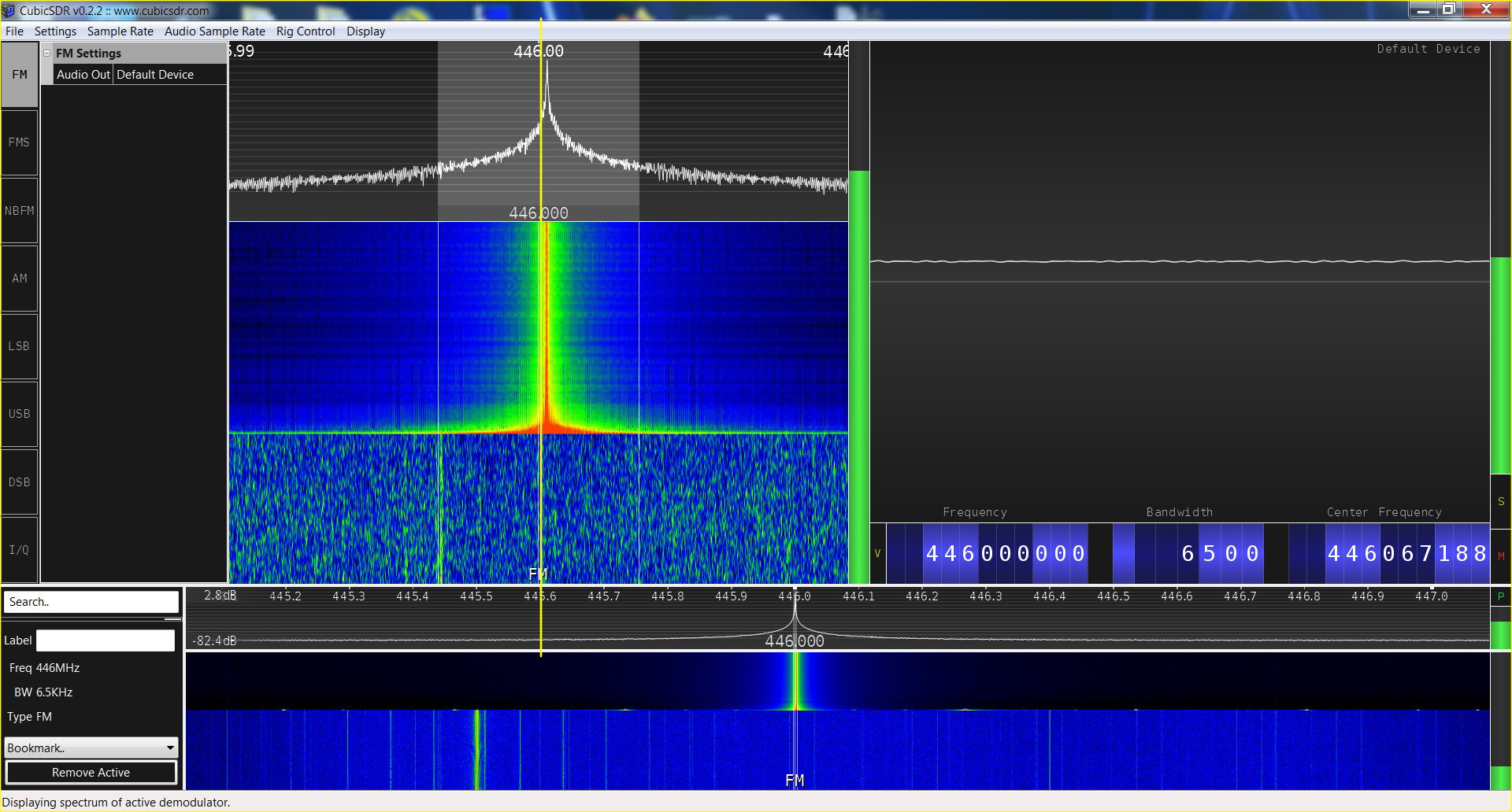Baofeng GT-5TP SRD spectrum analysis