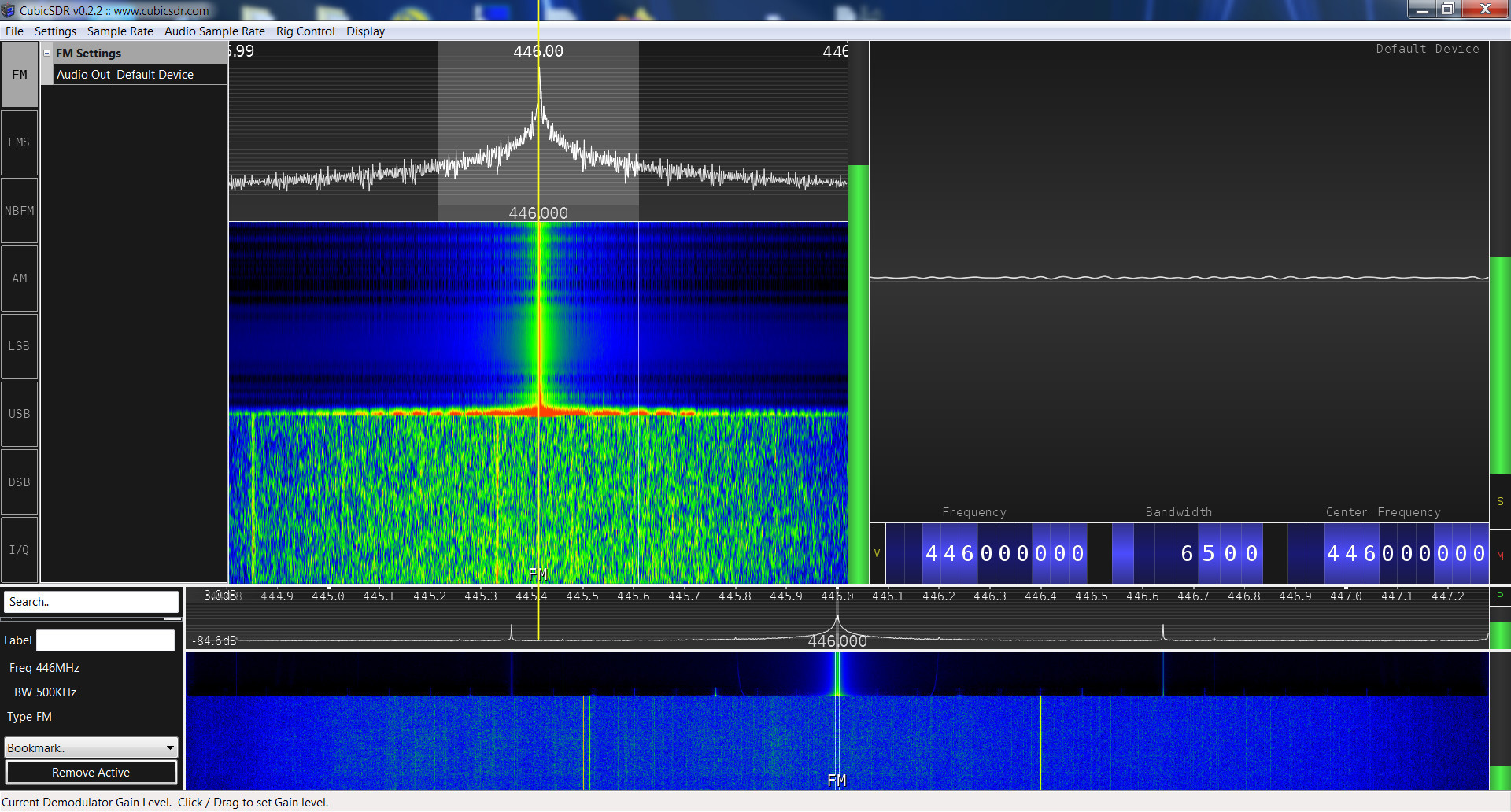 Zastone M7 SRD spectrum analysis 