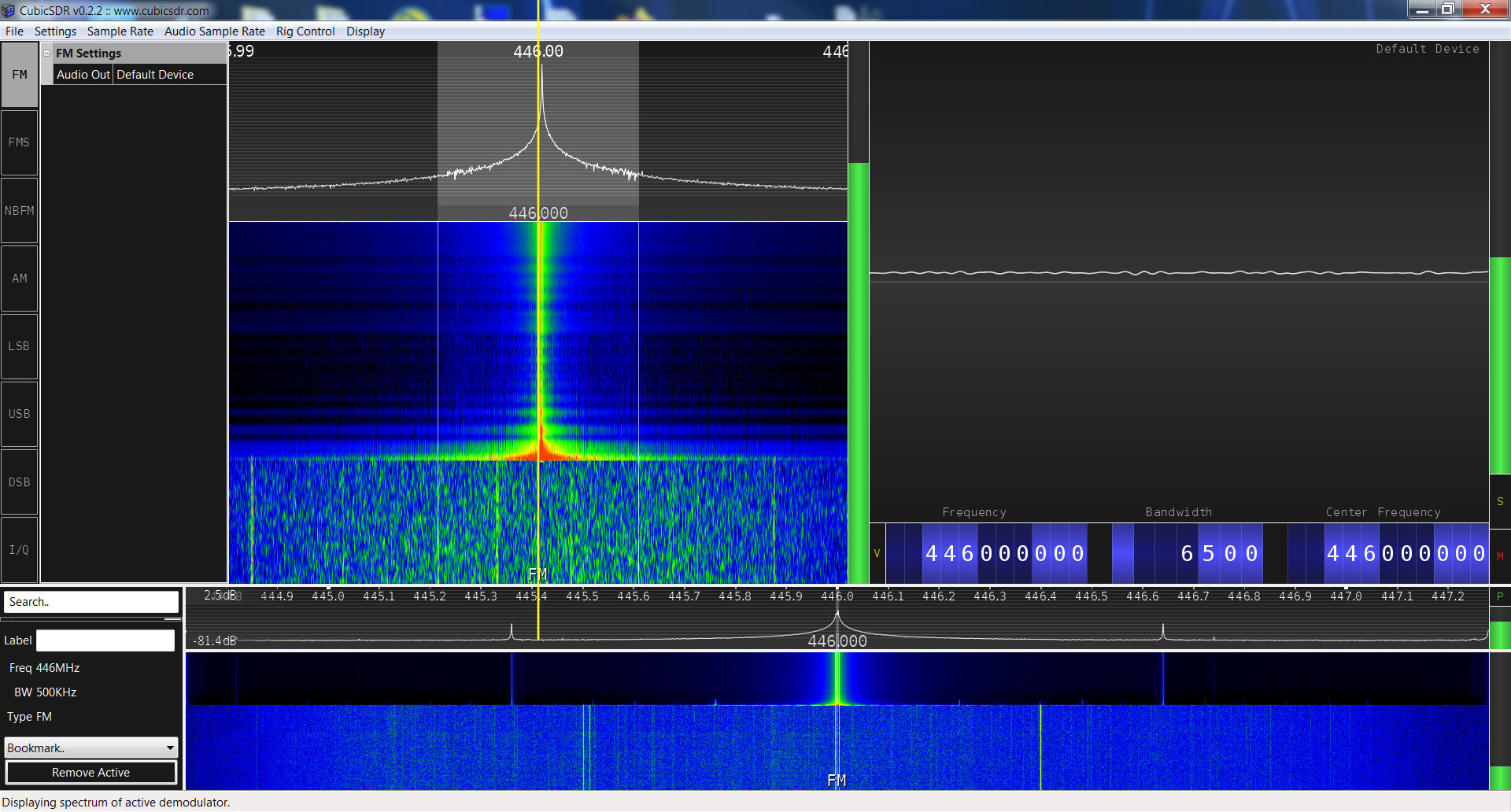 Baofeng UV-3R Plus SRD spectrum analysis