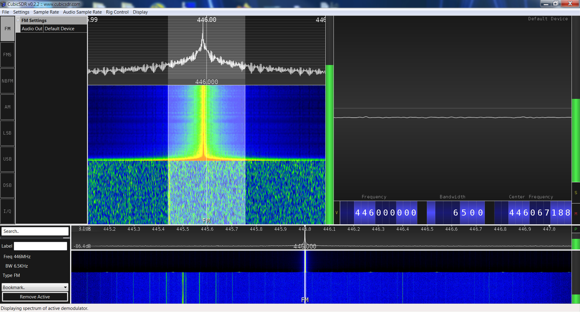 Baofeng UV-5R5 SRD spectrum analysis