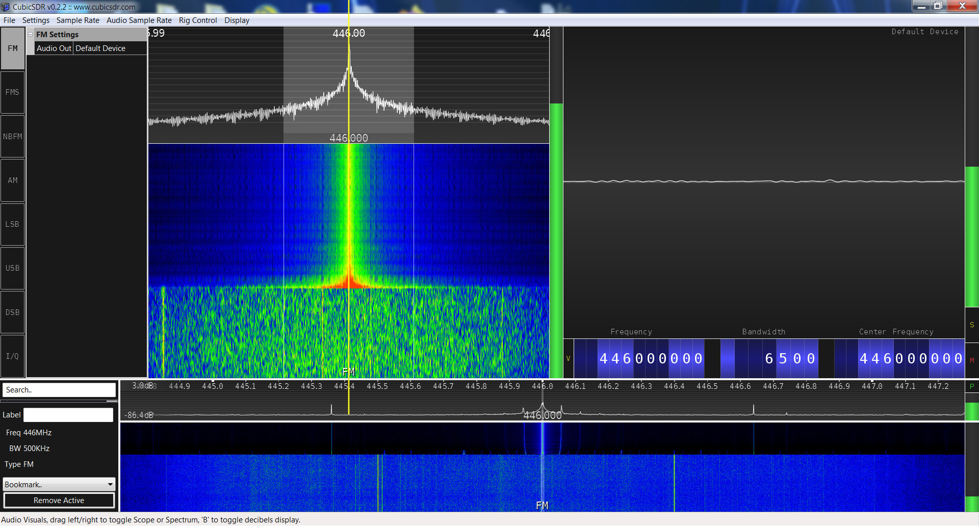 Baofeng UV-6R SRD spectrum analysis
