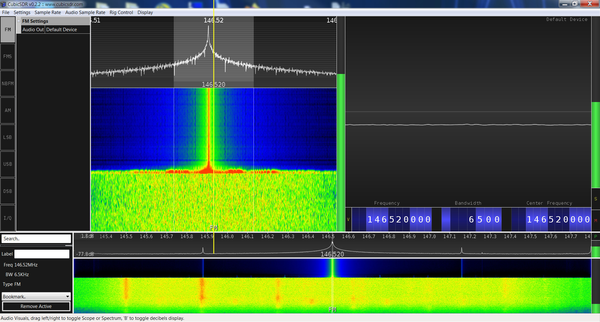 Yaesu FT-270R SRD spectrum analysis