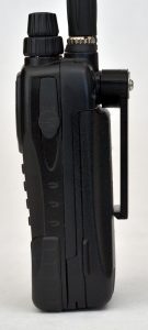 Side view of the Alinco DJ-G7T Belt Clip