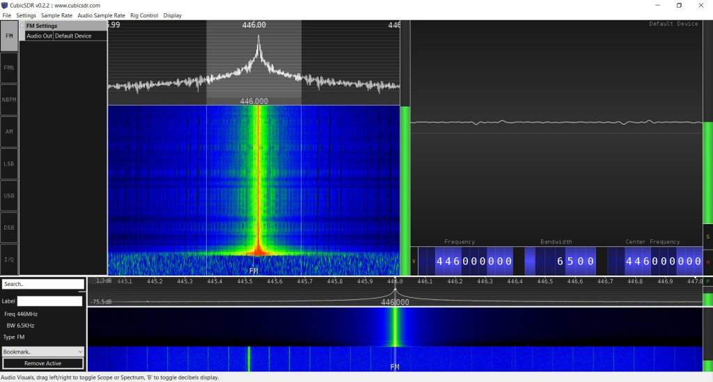 Baofeng UV-13 Pro SDR spectrum analysis