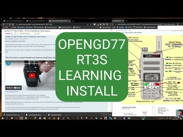 Installing OpenGD77 firmware