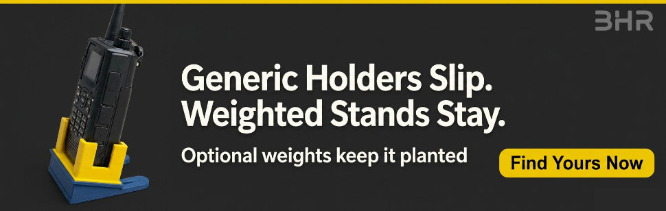 Weighted Radio Desk Stand